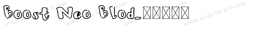 Boost Neo Blod字体转换